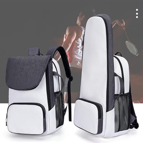 Sac à dos de raquette de tennis grande capacité avec compartiment chaussures - 7
