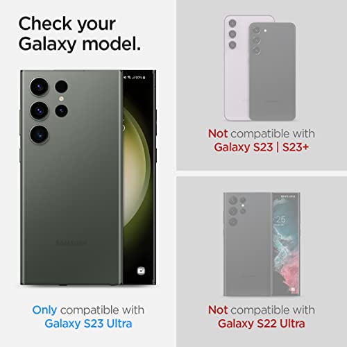 Spigen Camera Lens Screen Protector [Glas.tr Ez Fit Optik Pro] Designed For Galaxy S23 Ultra - Lavender [2 Pack] #TOP1