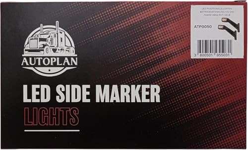 Formplas 2 stk. LED Begrenzungsleuchten 12V 24V Positionsleuchten Anhänger LKW PKW E20