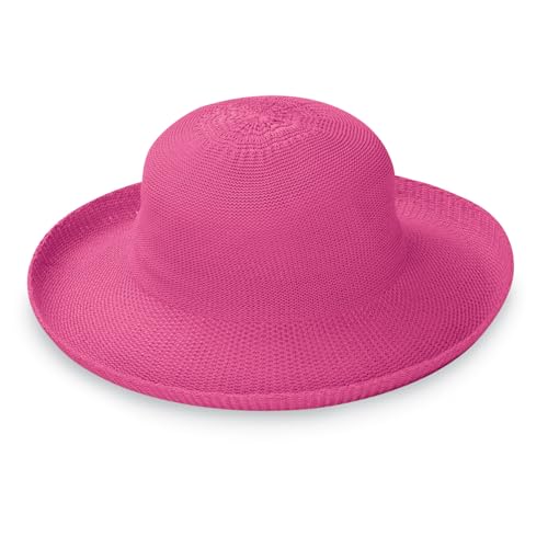 Wallaroo Womens Victoria Sun Hat Medium (Hot Pink)| Packable Design Adjustable Sizing | Sophisticated Style for Parties Beach & Outdoor