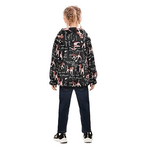 Cartoon Beagle Dogs Boys Fleece Hoody Jacket Zip Up Coat Warm Fall Winter Plush Jacket Long Sleeve Outerwear4