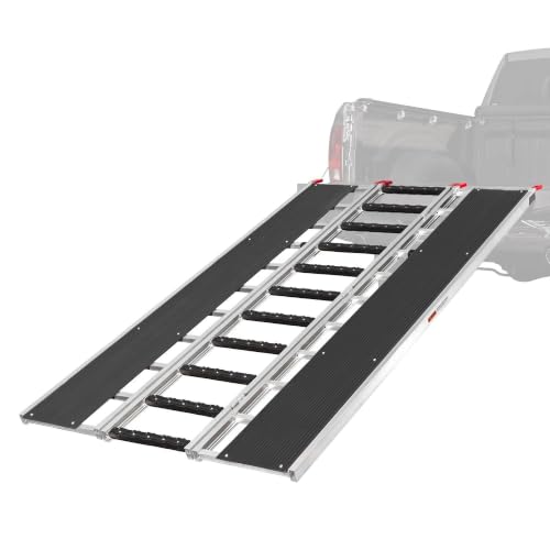 Black Ice 7'10" x 54" Snowmobile Ramp, Stud Protectors, Folding
