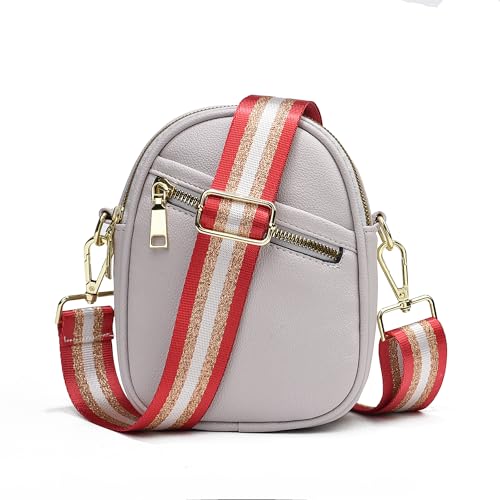 Image of LVYOUME Purse Strap Silver Hardware Wide Bag Straps Replacement Crossbody Adjustable Shoulder Strap for Purses