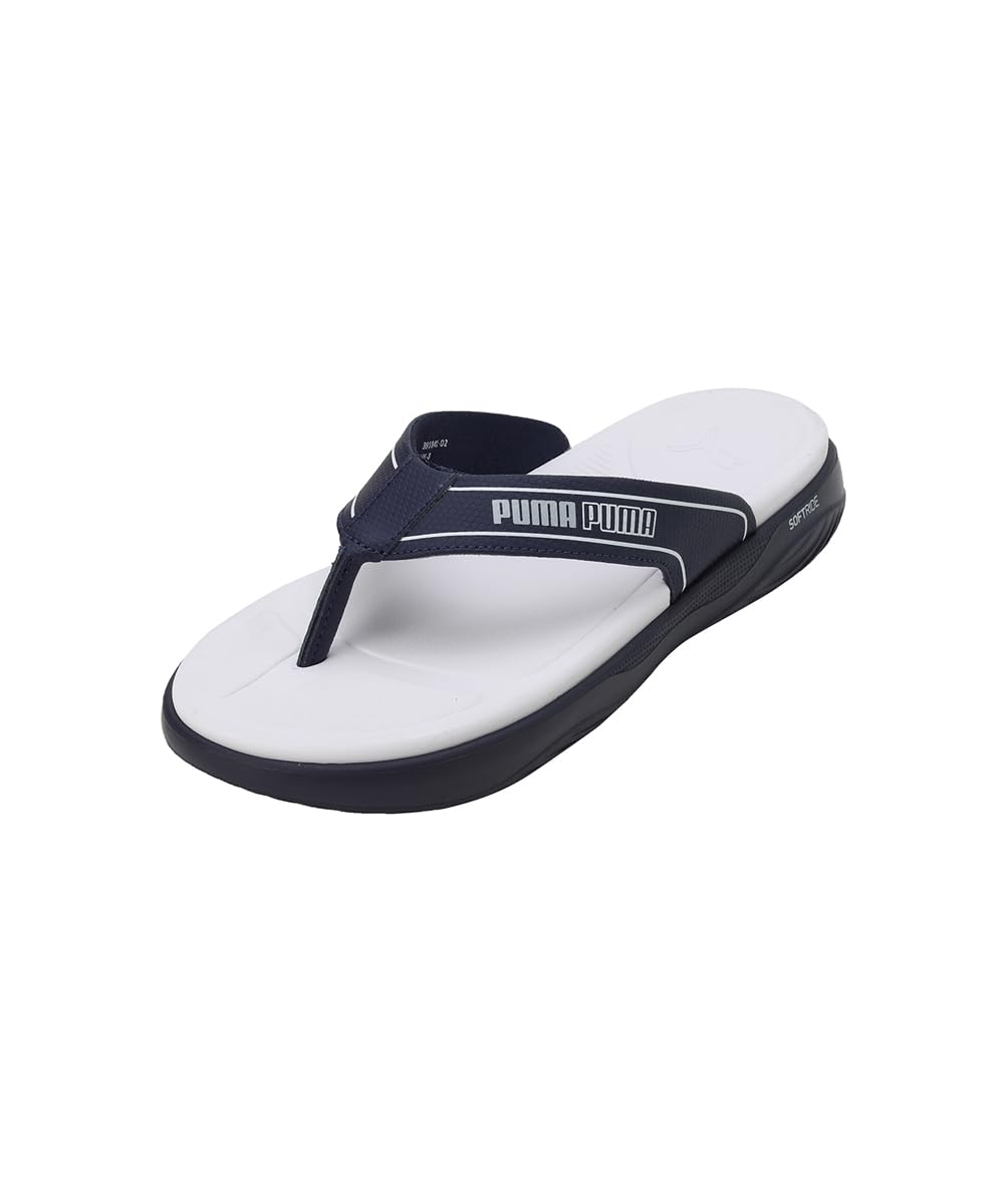 Puma Unisex-Adult Softride Seave V1 Peacoat-White-Glacier Gray Sandal - 10UK (39184102) (B0BVM8SBW3) Amazon Price History, Amazon Price Tracker