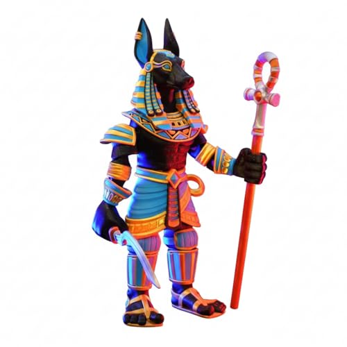 PST Anubis Action Figure, Egyptian God of The Dead Collectible, 3D