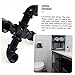 DOITOOL 1pc Stylish Metal Tissue Rack Decorative Napkin Holder for Bathroom Kitchen Space-Saving Design Easy to Install Black Industrial Pipe Stand