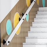 【Fácil de instalar】: Instálelo en la posición deseada, como una balaustrada horizontal, inclinada o vertical (no importa cuán grande sea la esquina de la pared, se puede instalar de manera flexible), Adecuado para instalación de bricolaje, Barandillas de terraza asequibles