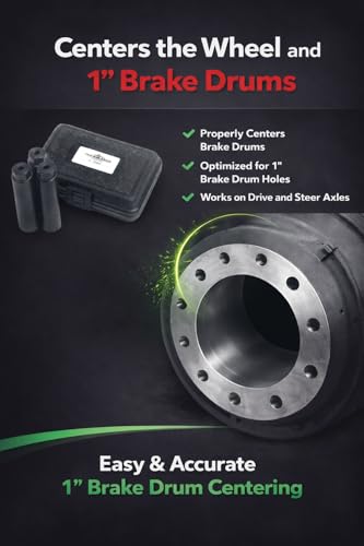 Image of TRU-BALANCE 5 Inch Wheel Centering Tool Set for Heavy Duty Vehicles, Eliminates Vibration and Uneven Tire Wear, Capable of Centering 1 Inch Brake Drums