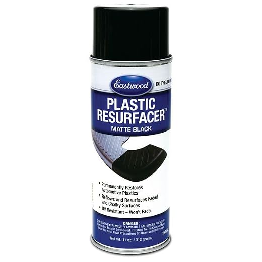 Eastwood Plastic Resurfacer Matte Black Aerosol Paint UV Resistant 11 oz