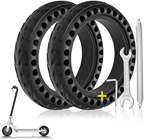 Solid Tire For Gotrax gxl/for Xiaomi m365 Electric Scooter parts/gotrax XR/Mijia Mi m365 pro, 8.5 inches Electric Scooter Solid Honeycomb Tires (2Tires+3Tools)