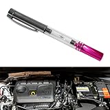 Crynod 1 PC Car Spark Plug Test Pen, Pen Type High Voltage Line Cylinder Line Spark Plug Tester, Engine Indicator Ignition System Spark Plug Coil Diagnostic Tool, Uniersal Car (Silver & Purple)
