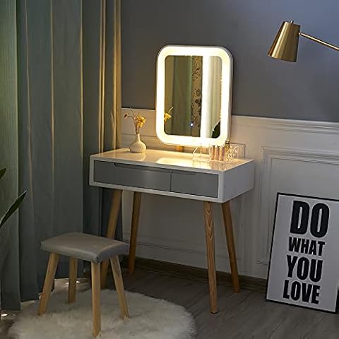 YOURLITE Schminktisch mit LED-Beleuchtung Cover