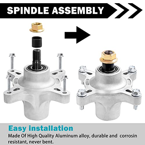 Cluparis Lawn Mover Spindle Assembly For Toro 117-7267 117-7268 117-0751 117-7439 121-0751 Stens 285-923 Raisman 80-12-033 Exmark 117-7268 117-7439 121-0751 With 4 Tapped Blot #TOP4