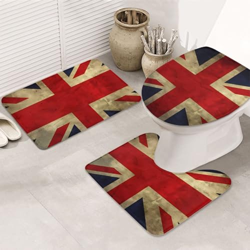 Tapis de bain absorbant OUSIKA lot 3 pièces douche microfibre