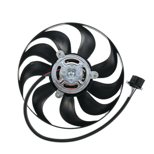Momtlck 1pc Dual Radiator Cooling Fan Right Side Plastic Assembly for Audi for TT 2000-2004 for TT Quattro 2000-2002,for VW for Clasico 2011-2014 for Golf 1999-2004 for Jetta 1999-2005 3 Pins