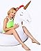 dreambuilderToy Giant 5ft Inflatable Unicorn Pool Float Unicorn Ring Swim Unicorn Tube Fun Party Toy Adult Kid