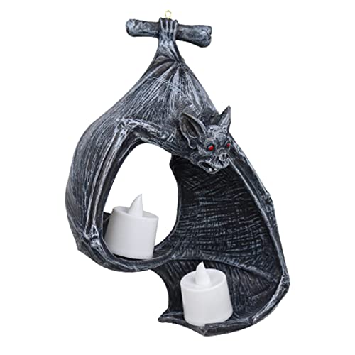 Bat Wall Tealight Holder, Wall Sconce Candle Holder, Rustic Wall Decor Sculpture Hanging Decor, Halloween Candleholder For Living Room, Bedroom A #TOP1