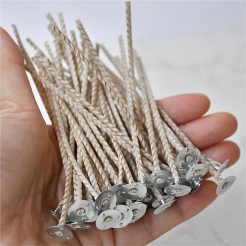 Mechas de algodón para velas 400 piezas 10 cm miniatura 4