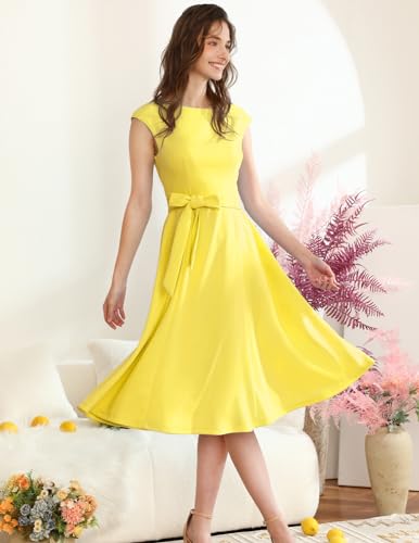Cocktailkleid DRESSTELLS Damen A-Line Swing knielang für festliche Anlässe