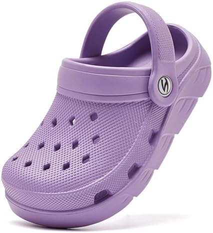HOBIBEAR Unisex Kinder Classic Clogs Mädchen Jungen Bdeschuhe Gartenschuhe Hausschuhe atmungsaktive Sandalen