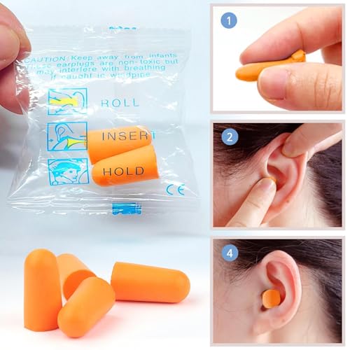 35 Paar Ohrstöpsel 37db Gehörschutzstöpsel Orange Earplugs Ohrenstöpsel Schlafen Wiederverwendbar Geräuschunterdrückende Lärmschutz Ohrstöpsel Zum Schnarchen Geräuschunterdrückung Lernen Reisen Laute