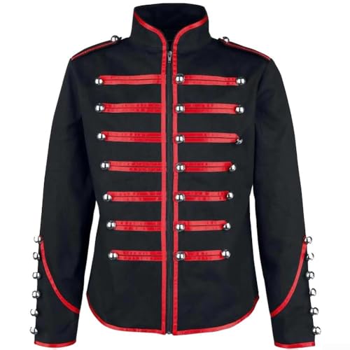 Redingote gothique steampunk homme col montant veste style retro