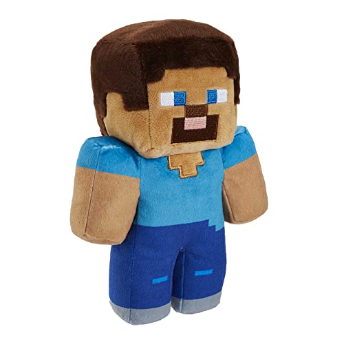 Mattel Steve Minecraft - Plüschfigur 21 cm, kuschelig & ideal zum Sammeln, Geschenk für Minecraft-Fans ab 3 Jahren, HHG11