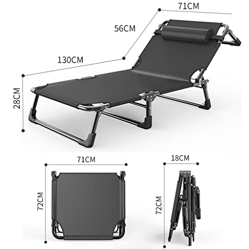 Cuna plegable compacta para acampar con colchón, tumbona reclinable de 4 posiciones para dormir al aire libre, viajes y uso en el jardín, cama ligera y ajustable