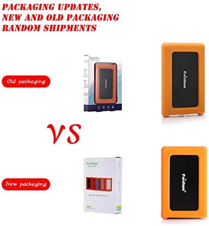 Miniatura 6 de FEISHUO Disco duro externo portátil USB3.0 SATA HDD Almacenamiento  Disco duro externo de silicona funda de silicona anticaídas, a prueba de golpes