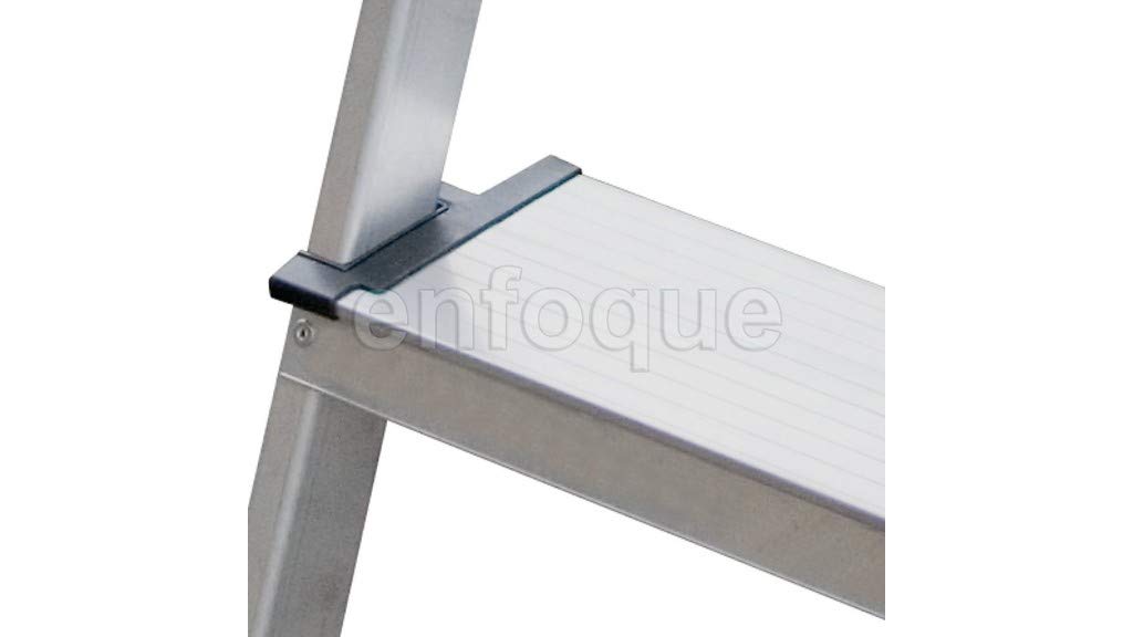 Escalera Doméstica de Aluminio, Peldaño 12 cm. (8 peldaños)