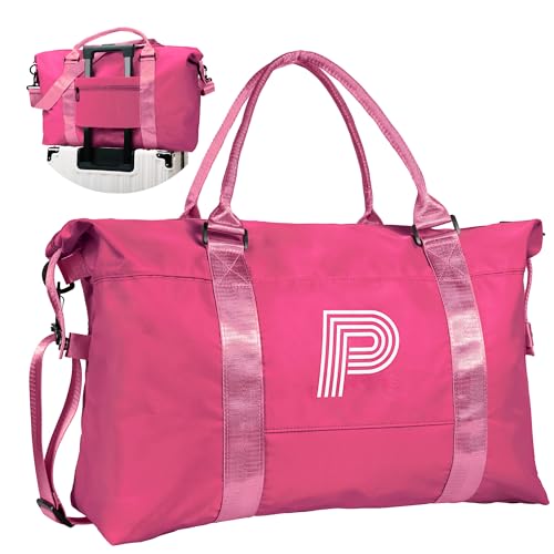 Image of Teen Duffle Bags for Girls, Birthday Gift, Initial Travel Bag