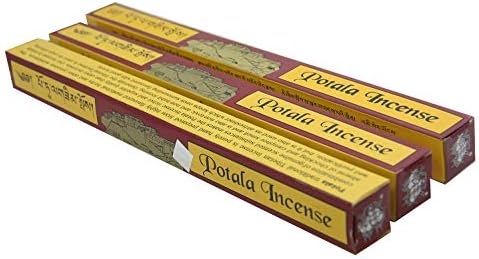 Tribe Azure Potala 3 Pack Large Tibetan Healing Incense Traditional (Potala Tibetan Incense Large 3 Pack)