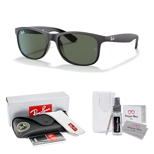 Ray-Ban RB4202 ANDY Square Sunglasses For Men +BUNDLE with ACCESSORY EYEWEAR KIT2