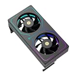 Thermalright MC-2 ARGB Black Memory Cooler, Dual-Lüfter mit 3200 U/min PWM-Design, leiser RAM-Kühler, 16,17 CFM Luftstrom für Desktop-DDR5/DDR4-RAM-Kits