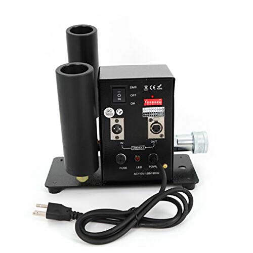 CO2 Cannon 16-26 ft Fog Double Pipe CO2 Blaster Jet 30W for Halloween Stage Party Live Concert Festival Effect/Controller 2 Channels Fogger CO2 Jet Machine For Disco Club Dry Ice Fog DMX512 - Thumbnail 4