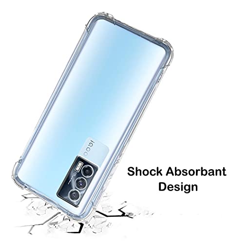 Image of TheGiftKart Crystal Clear Back Cover Case for iQOO 7 5G | Shockproof Soft TPU Case | Cushioned Edges for Ultimate Protection Back Cover Case for iQOO 7 5G (TPU, Transparent)