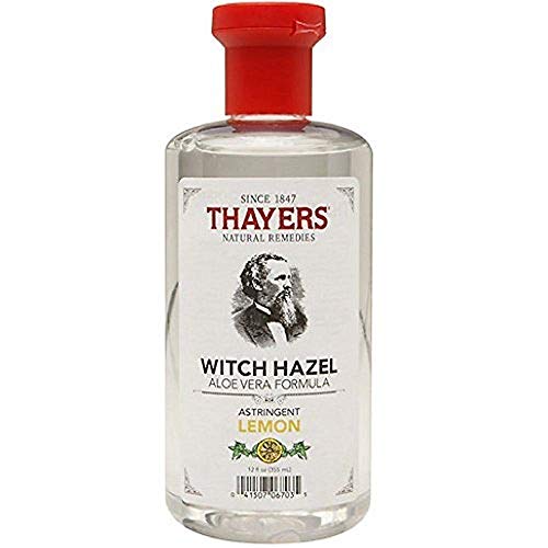 Thayers Witch Hazel Astringent with Aloe Vera Formula, Lemon, 12 Fluid Ounce (Pack of 2)