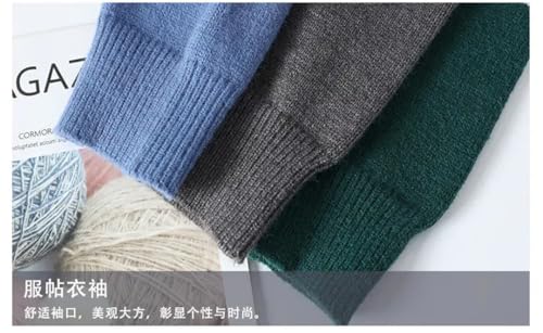 Mens Winter Warm Knitted Sweaters Patchwork O Neck Knit Pullovers Streetwear Pullover Casual Mens Clothing4