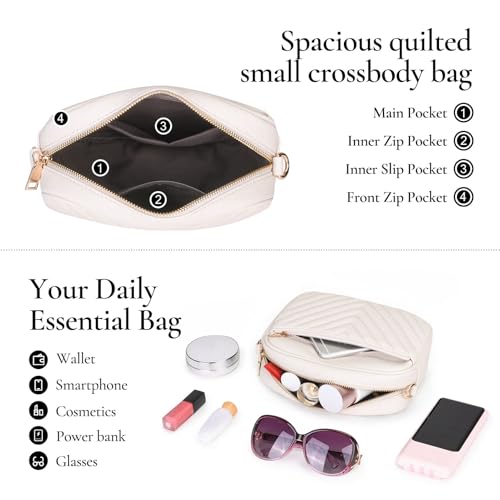 Image of Rexmore Phone Crossbody Bag with Chain Strap, Lightweight Vegan Leather Shoulder Purse for women
