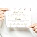 Pink and Gold Baby Shower Thank You Cards with Envelopes - Blank Notes with Prefilled Message for Girls - Personalize Cute Princess Twinkle Star Notecards - 4x6 Stationery Set, 15 Pack