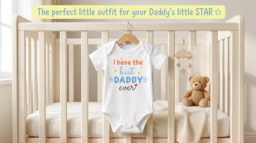 Image of Lillypupp Cotton Body Suit For New Born Baby Boy Girl Made To Express Love For Fathers /Daddies. Half Sleeves Romper Bodysuit Clothes For Infant Toddler Boys Girls.