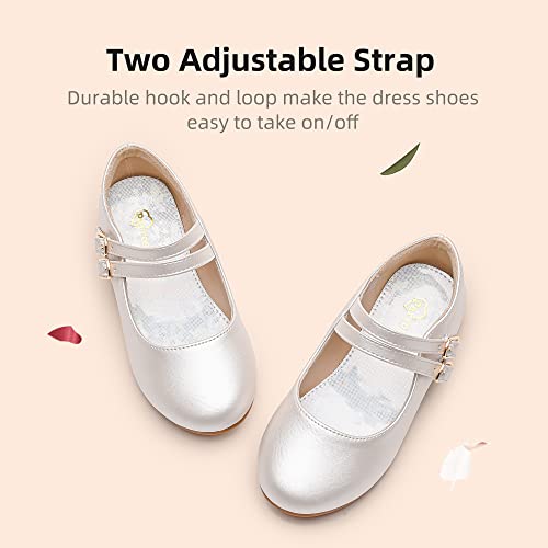 Girls Dress Shoes Princess Wedding Girls Flats Toddler Girl Shoes for Little Big Kids4