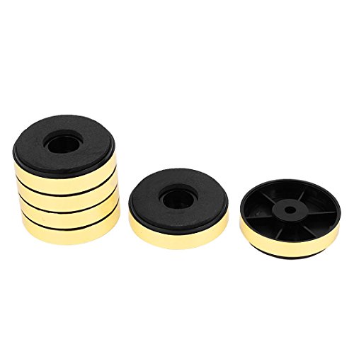 Preisvergleich Produktbild sourcing map 6 Stück Möbelfüße für Schrank Schaumstoffpolster DAC Amperemeter Computerfüßen 40mm Durchmesser