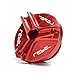 Produktbild Motorrad-Zubehör für Honda Rebel 300 Rebell 500 cmx 2017 2018 2019 Motorradschutz CNC Motorfüller Ölkappe Bolzen Schraube Abdeckung Gas Kraftstofftankabdeckung (Color : Red)