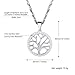 PROSTEEL Stainless Steel Tree of Life Necklace Family Tree Necklace Tree of Life Pendant Family Tree Pendant Tree of Life Charms