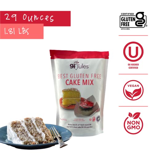 Gfjules Certified Gluten Free Cake Baking Mix | Perfect For Cupcakes | No Grit, Non-Gmo, Vegan, Kosher & Top 9 Allergen Free | Baking Alternative To Regular Cake Mixes thumb #2