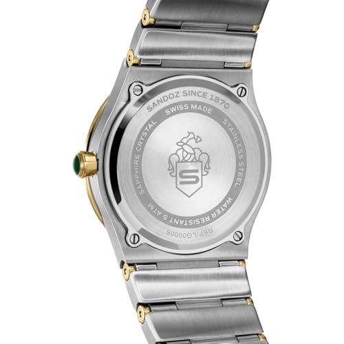 Image of SANDOZ Tresor Premium Swiss Made Quartz Green MOP Dial Watch for Women - SZWLG0000603