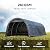 MELLCOM 12 x 24 FT Heavy Duty Carport, Portable Garage Party Tent with Reinforced All-Steel Frame and Round Style Roof, Anti-Snow All Covered Car Canopy Outdoor Waterproof Storage Shelter for Car