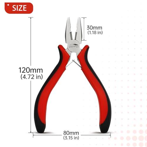 Image of 5-Piece 5 Inch Mini Lineman Pliers, Small Combination Pliers