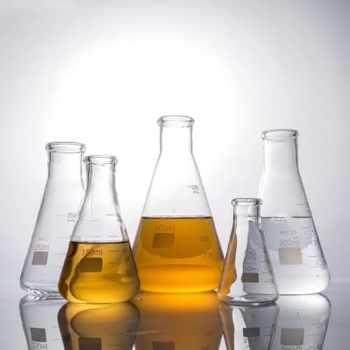 Fioles Erlenmeyer coniques pour laboratoire et recherche scientifique